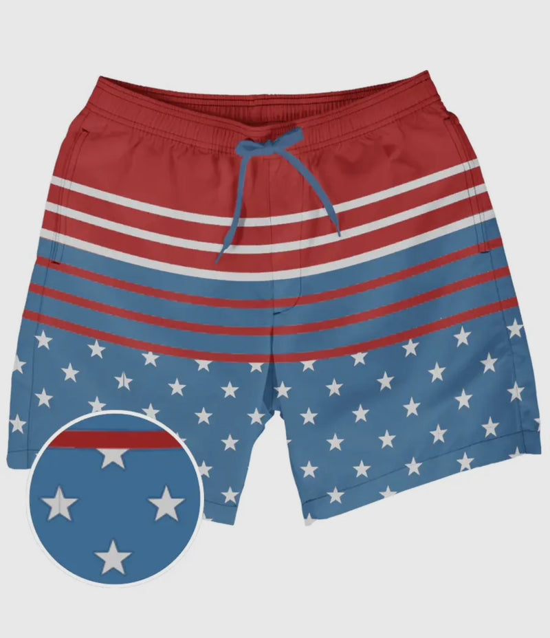 Men’s Freedom’s Calling Stretch Swim Trunks