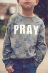 Boys Camo Pray LS Tee