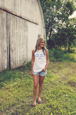 White Lake Days Sun Rays Graphic Tank