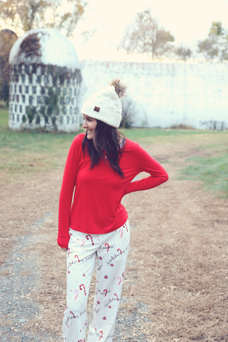 Red Holiday Pajama Set