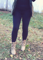 Black Essential Solid Leggings