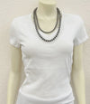 Handmade 2 Strand 24" Navajo Bead Necklace