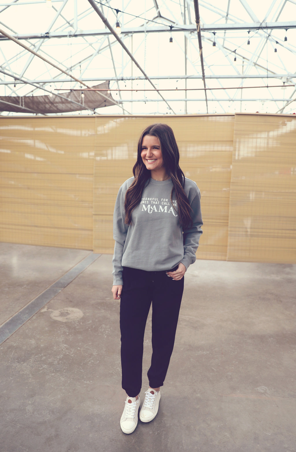Mineral Grey Thankful Mama Crew