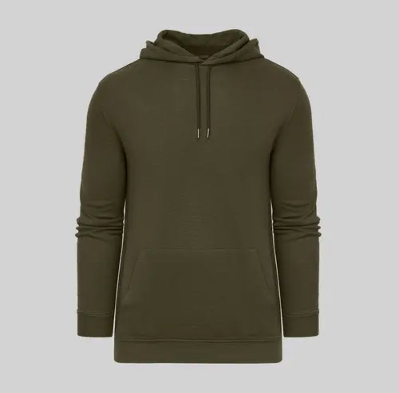 True Classic Olive Waffle Hoodie