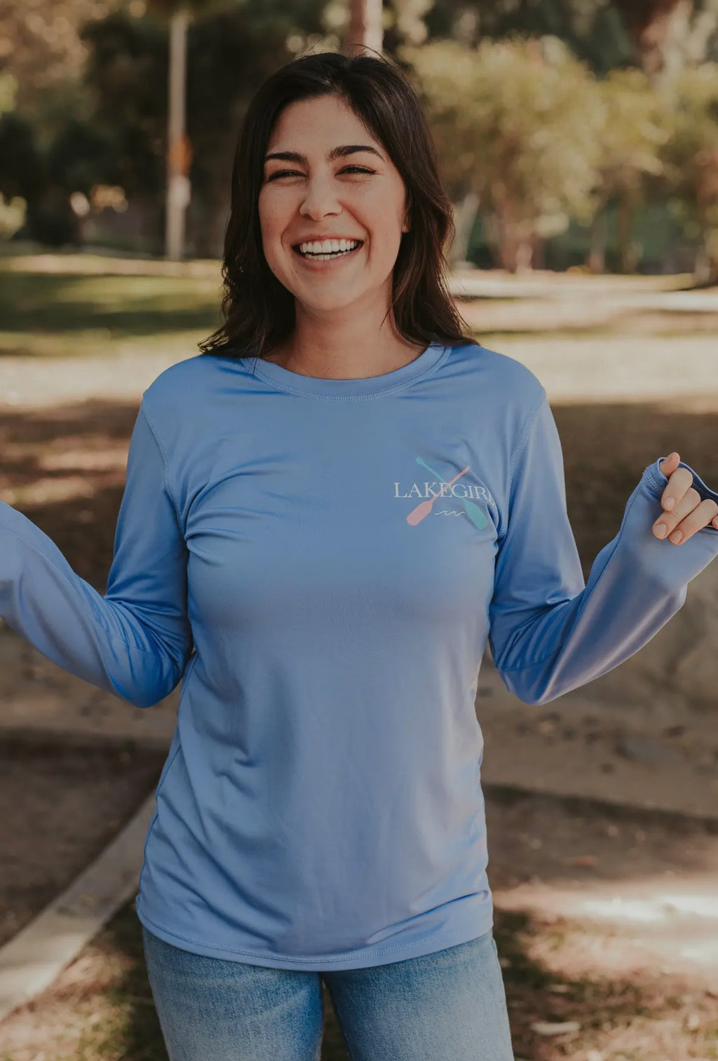 Periwinkle Lake Vibes UV Long Sleeve Tee