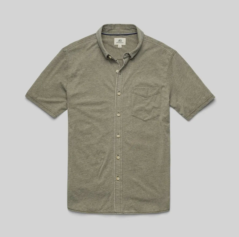 Surfside Lichen Green Burnout Button Down