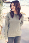 Dusty Olive Raglan Long Sleeve Top