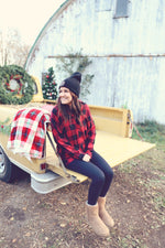 Red Buffalo Plaid Flannel Top