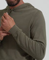 True Classic Olive Waffle Hoodie