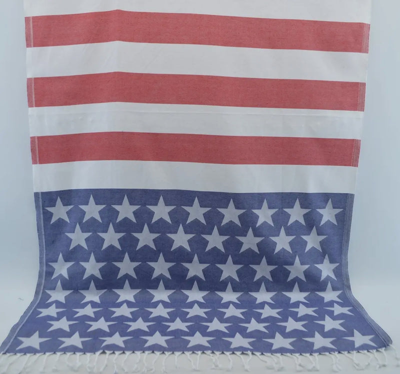 American Flag Turkish Towel