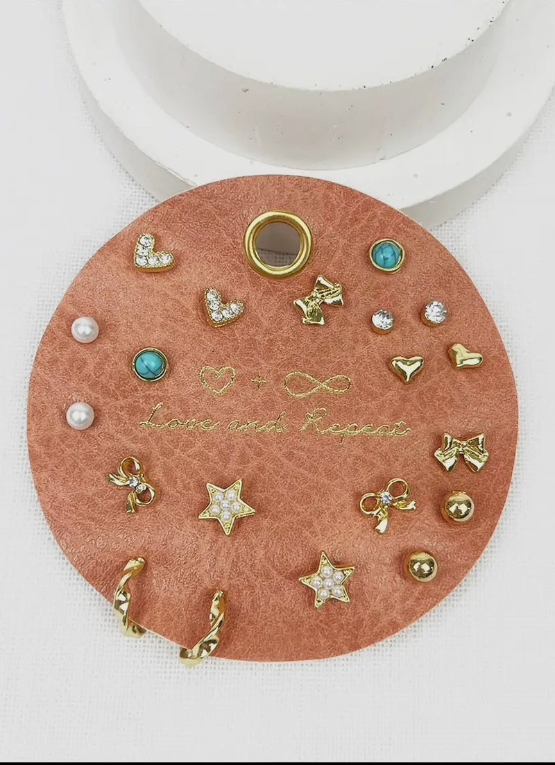 Hearts & Stars Earring Set