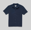 Surfside Navy Crinkle Gauze Button Down