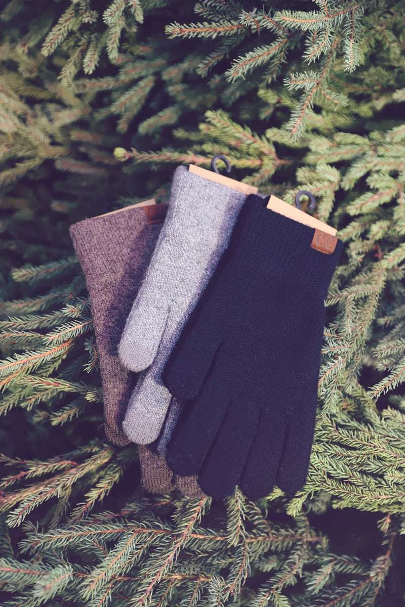 CC Light Grey Soft Tech Touch Gloves