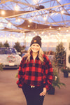 Red Buffalo Plaid Sherpa Pullover