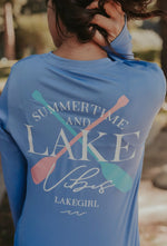 Periwinkle Lake Vibes UV Long Sleeve Tee