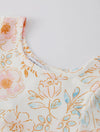 Girls Floral Print Milk Silk Dress