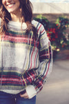 Ivory Holiday Check Sweater