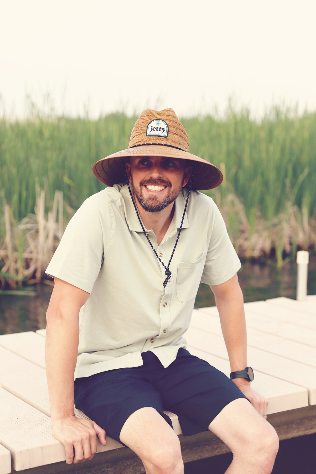 TNB Sage Active Button Down