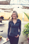 Charcoal Sculpted Active Hoodie