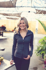 Charcoal Sculpted Active Hoodie