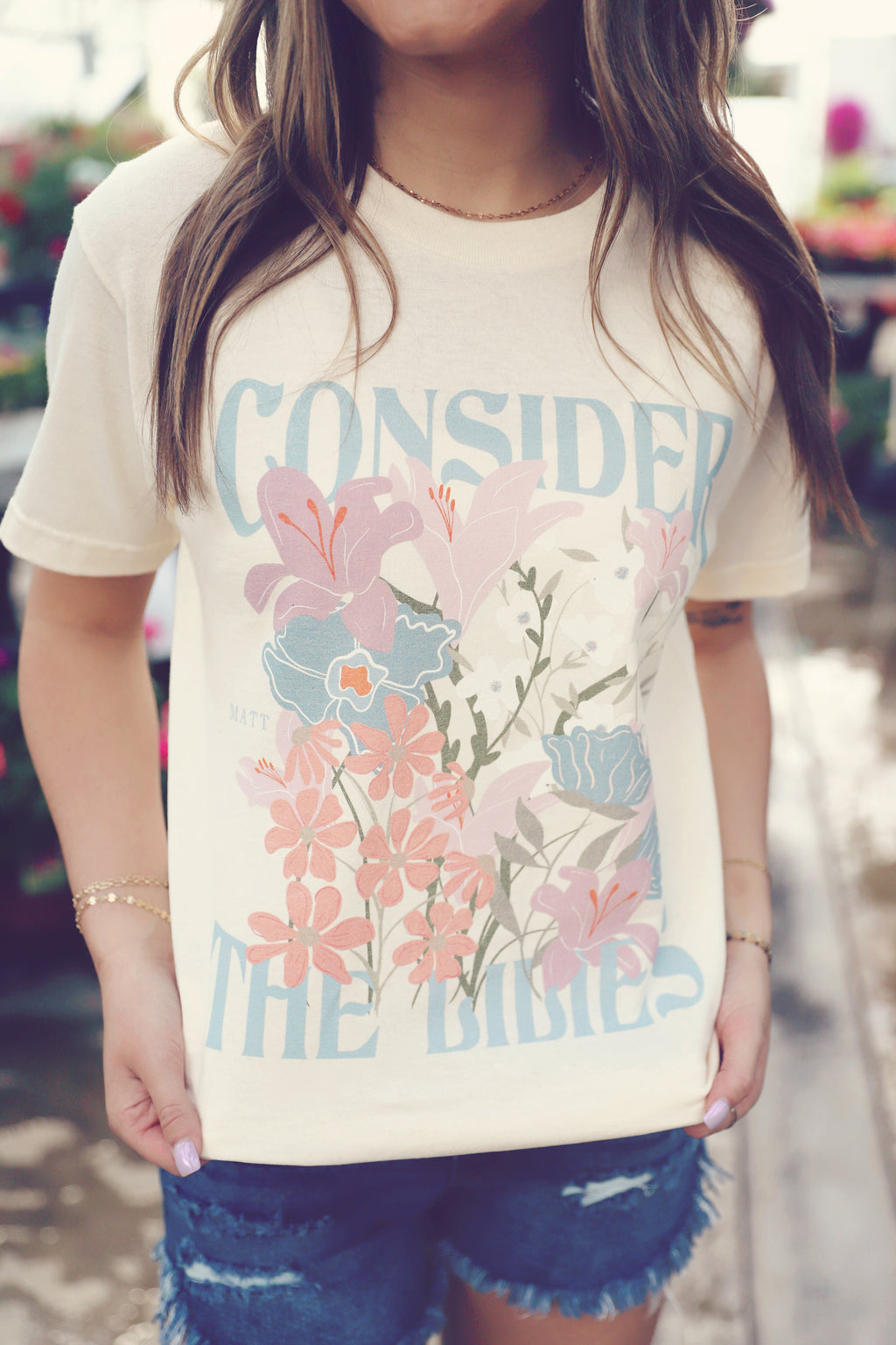 Consider The Lilies Graphic Tee