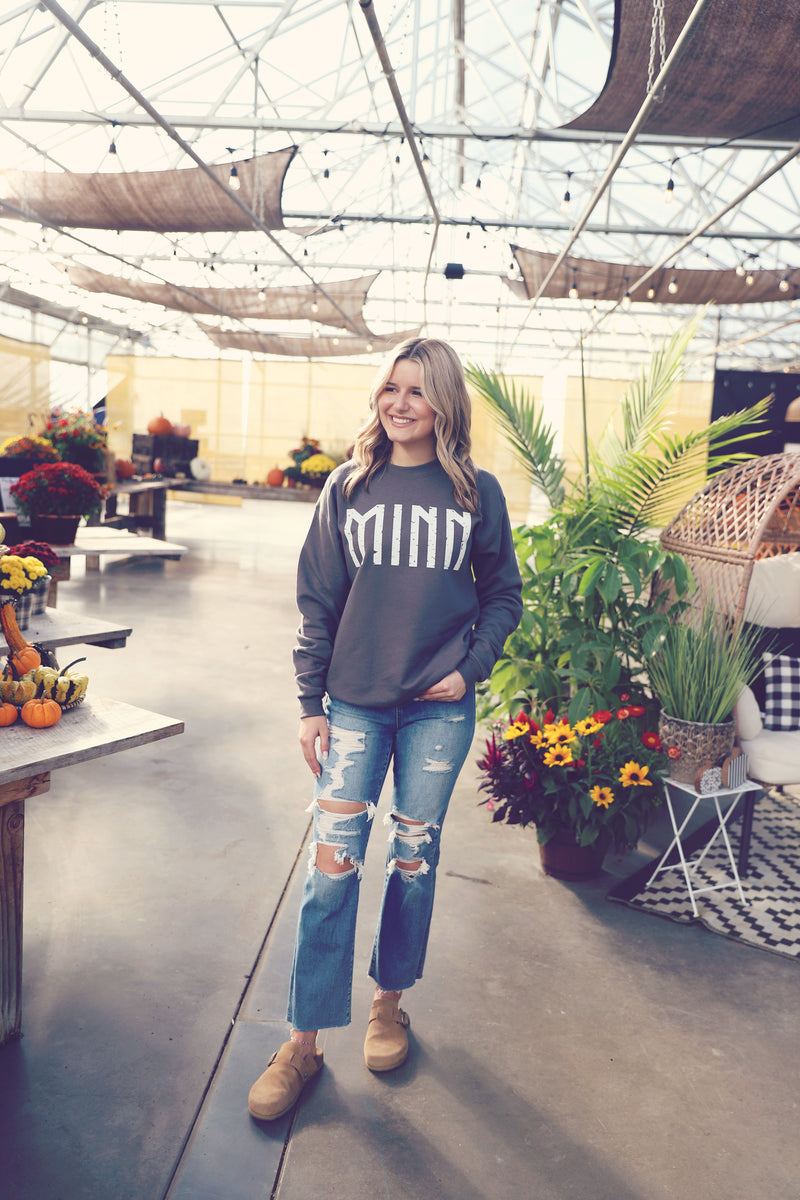 Smoke Grey Minnesota Crewneck