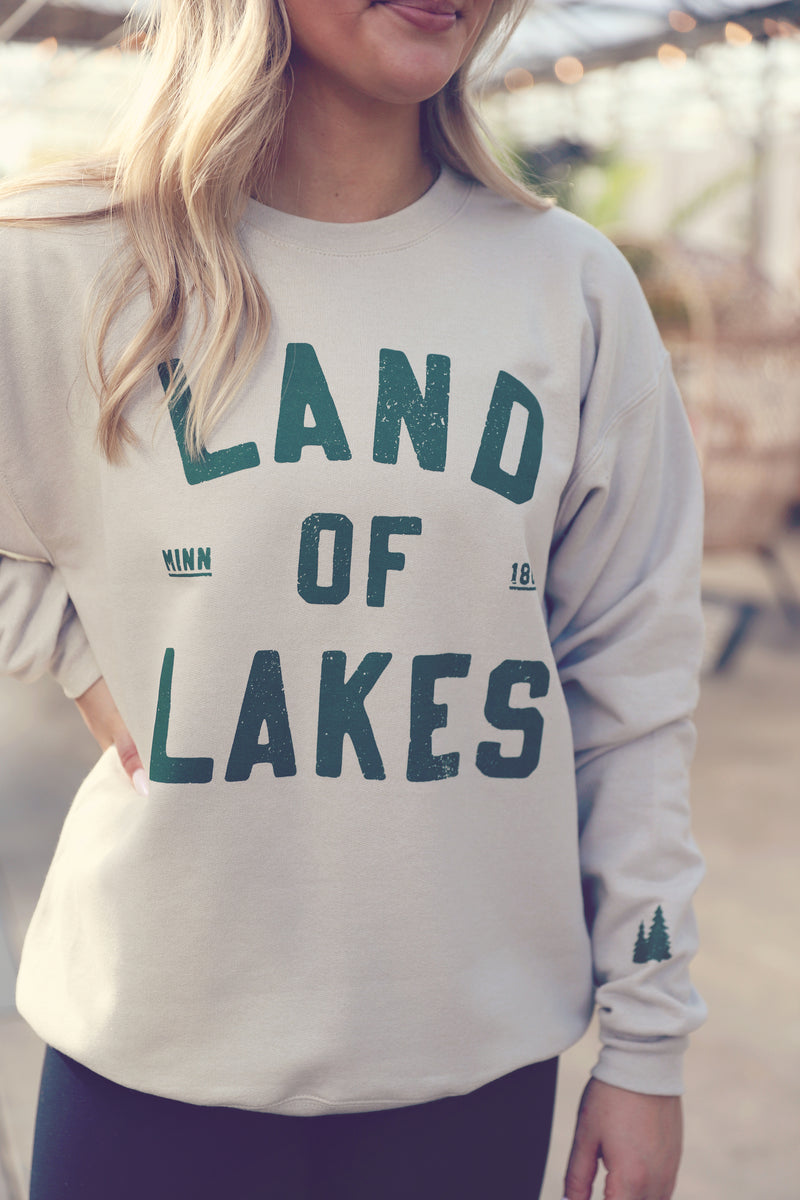 Sand Land Of Lakes Crewneck
