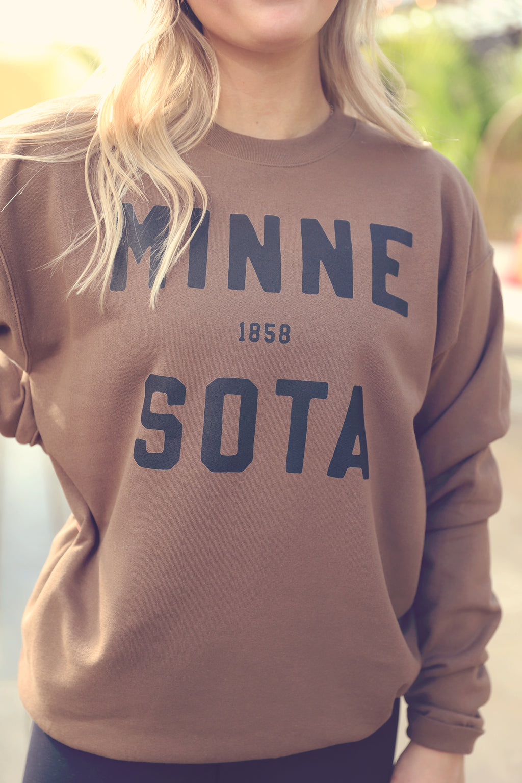 Brown Minnesota Crewneck