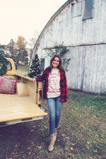 Heathered Holly Jolly Graphic Tee