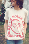 Heathered Holly Jolly Graphic Tee