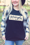 Black Wranglin' Graphic Tee