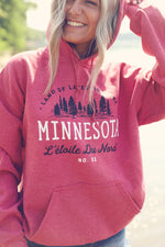 Red Heather Minnesota Forest Hoodie