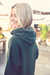 Forest Green Raw Edge Everyday Hoodie