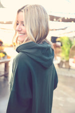 Forest Green Raw Edge Everyday Hoodie