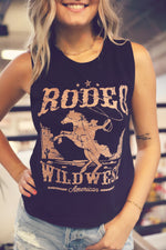 Black Rodeo Muscle Tank