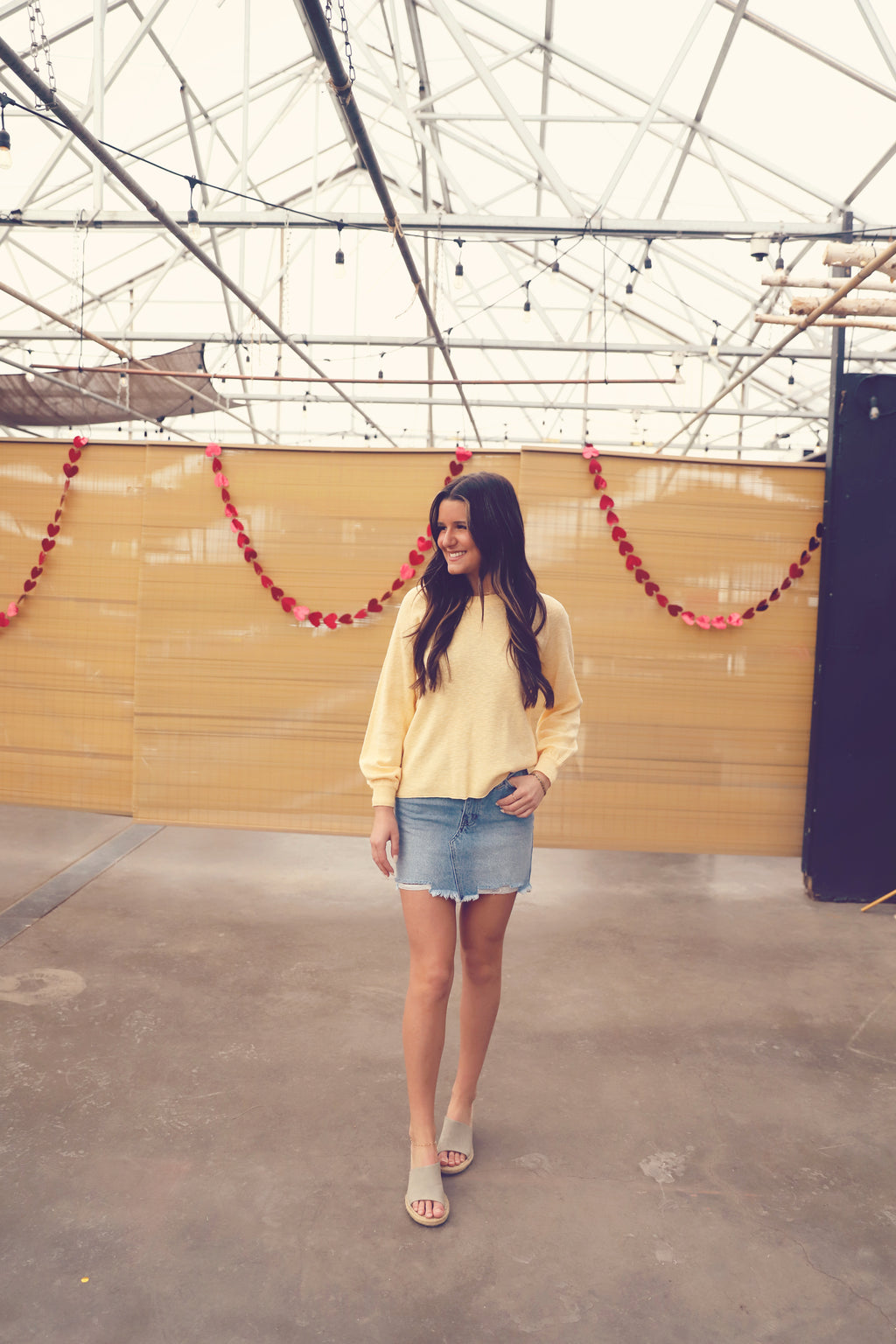 Daffodil Raglan Slub Knit Sweater