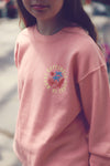 Kids Mauve Sun & Waves Crew