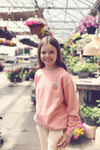 Kids Mauve Sun & Waves Crew