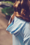 Girls Sky Blue Pullover Hoodie