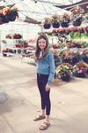 Girls Black Lux Cuffed Jogger