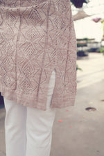 Khaki Open Knit Cardigan