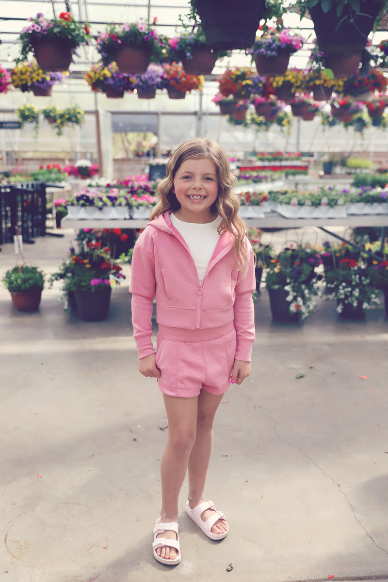Girls Rose Scuba Short