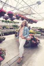 Coral Floral Print Puff Sleeve Blouse