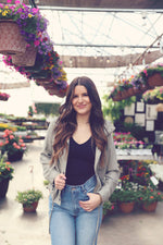 Sage Cropped Utility Zipper Jacket