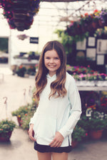 Girls Mint Pullover Hoodie
