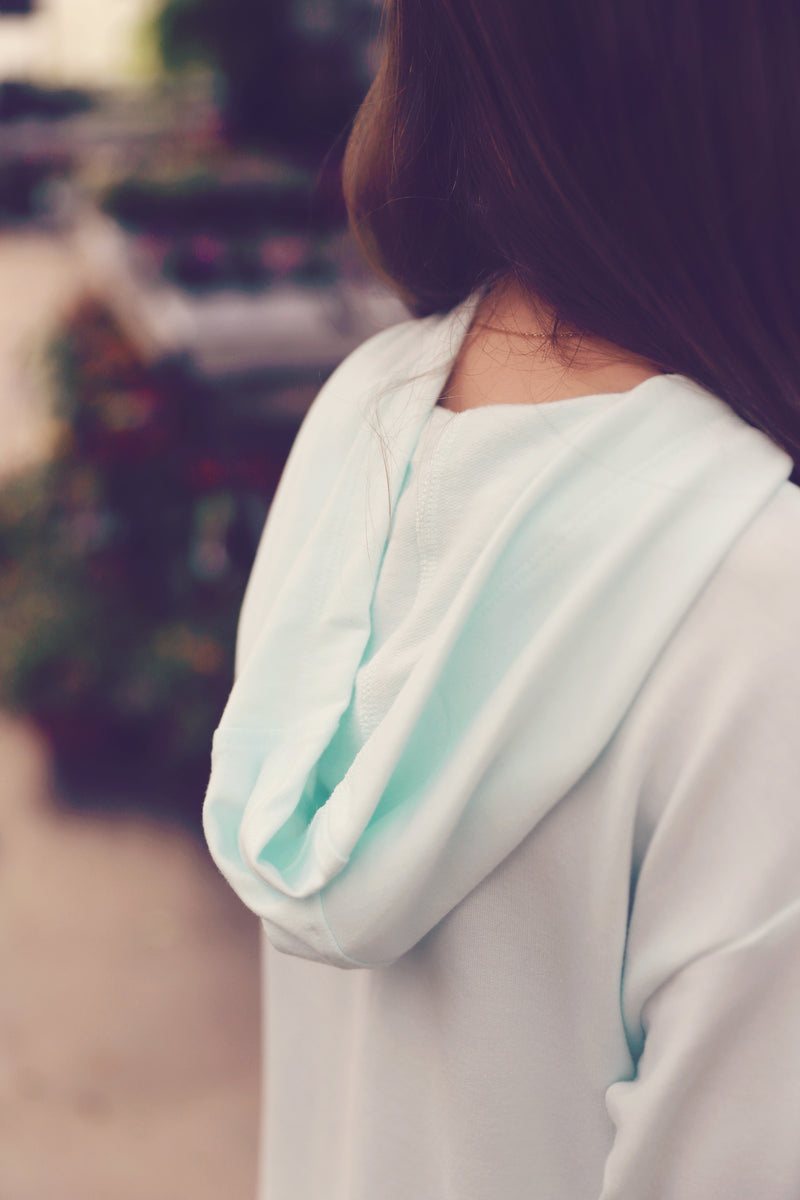 Girls Mint Pullover Hoodie