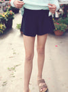 Girls Black Crossover Hybrid Short