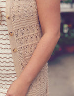 Natural Crochet Knit Duster