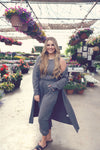 Charcoal Lounge Duster Cardigan