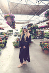 Black Lounge Duster Cardigan